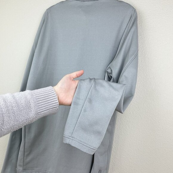 Galvin Green Men's XXL Insula Lite Grey Quarter Zip Long Sleeve Top Turtleneck - Picture 14 of 15